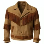 belted fringe jacket