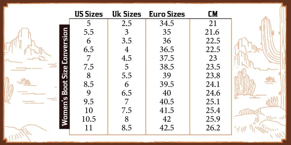 Cowboy-Jacket---Website---Women-Boot-Size-Conversion---Cm