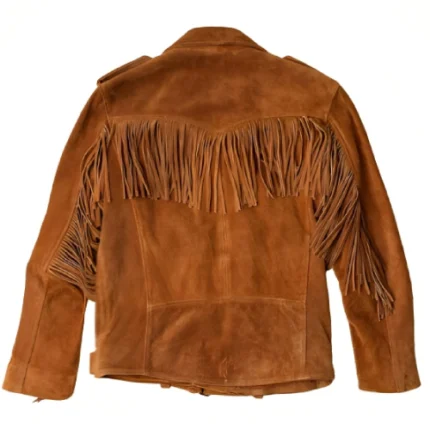 Brown Suede Fringe Jacket
