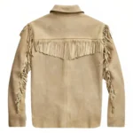 white fringe jacket