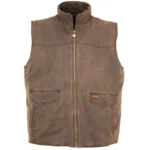 brown cotton vest