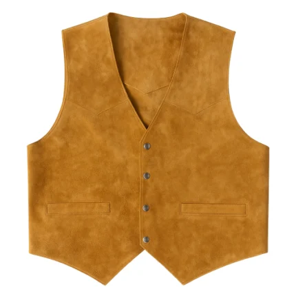 suede leather vest