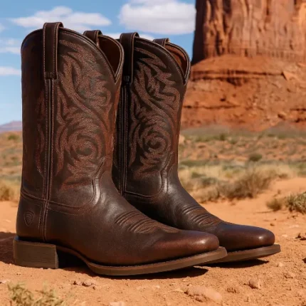 Square toe cowboy boots