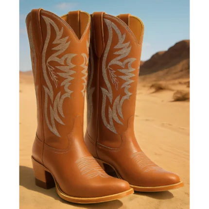 brown cowboy boots for women