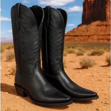 black cowboy boots for women