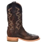 Dark brown leather boots