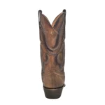 leather brown cowboy boots