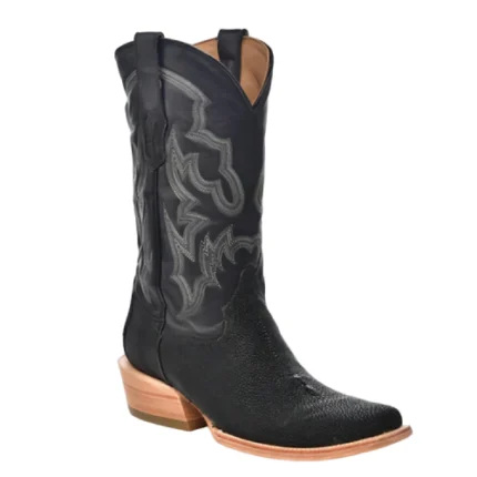 black cowboy boots for men