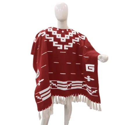 red poncho