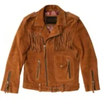 Brown Suede Fringe Jacket