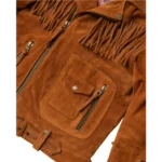 Brown Suede Fringe Jacket