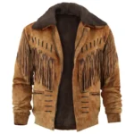 Suede fringe jacket