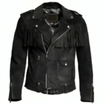 black fringe jacket