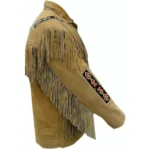 Brown fringe jacket