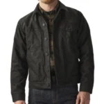 Western Classic Black Cotton Cowboy Jacket