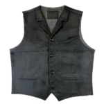 Black Suede Vest