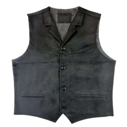 Black Suede Vest