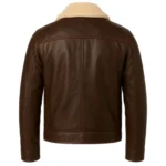 brown cowboy leather jacket