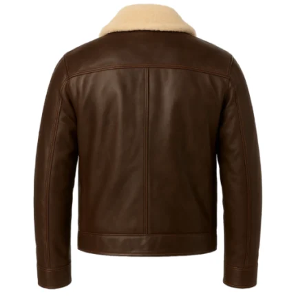 brown cowboy leather jacket