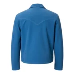 Blue Suede Fringe Jacket