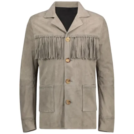 fringe long jacket