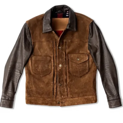 Suede Leather Trucker Jacket