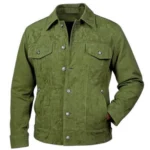 Green Suede Leather jacket