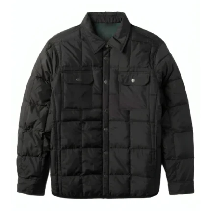 Shiny Black Puffer Jacket