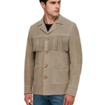 fringe long jacket