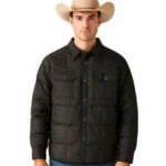 Shiny Black Puffer Jacket