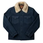 Cowboy Blue Denim Fur Collar Jacket