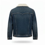 Western Cowboy Blue Denim Sherpa Jacket