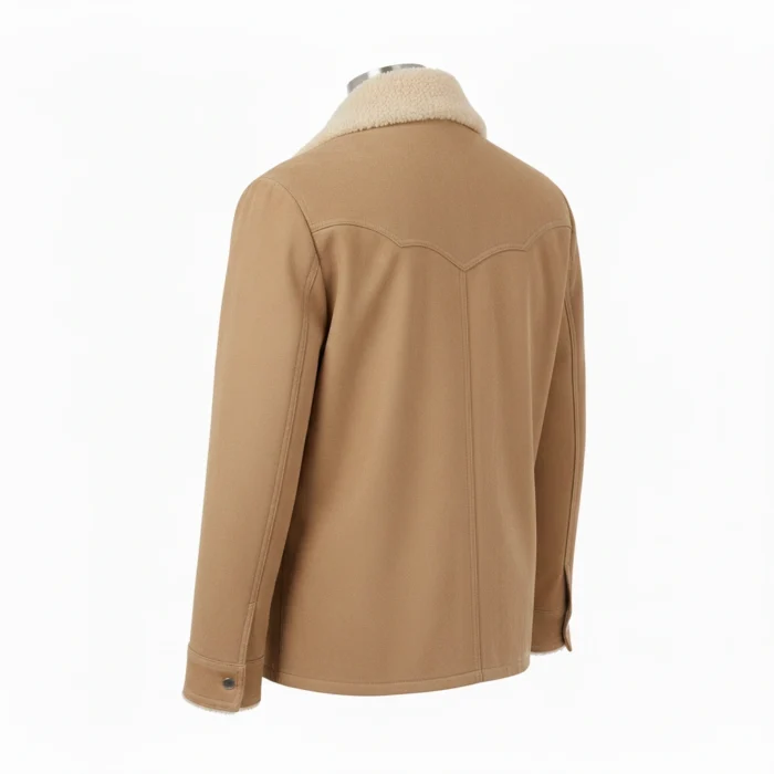 Cowboy Suede Leather Beige Rodeo Style Jacket