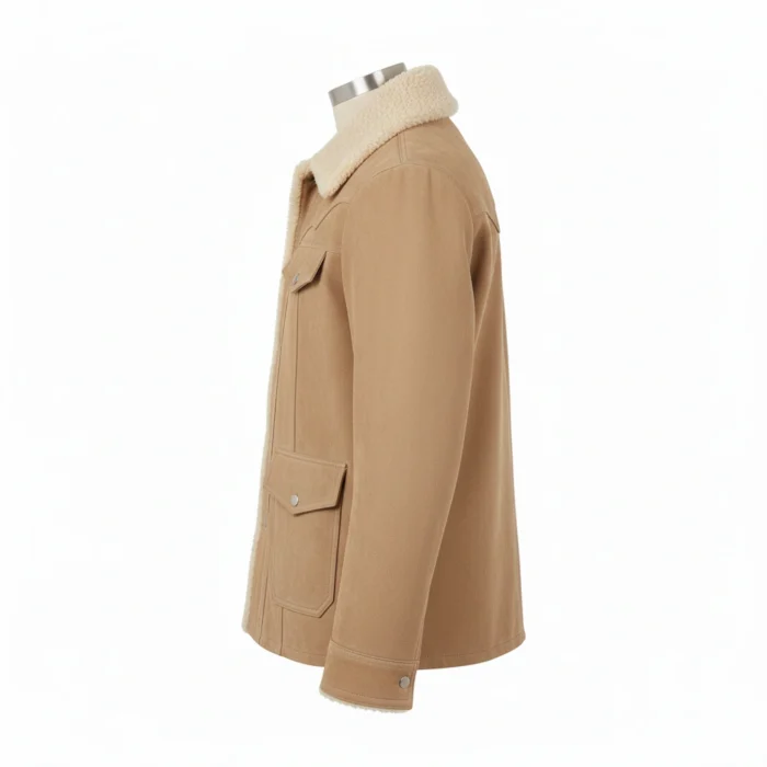 Cowboy Suede Leather Beige Rodeo Style Jacket