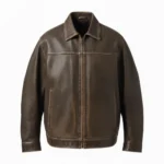 Cowboy Distress brown leather cowboy jacket