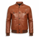 Rodeo Style Cowboy Brown Leather jacket