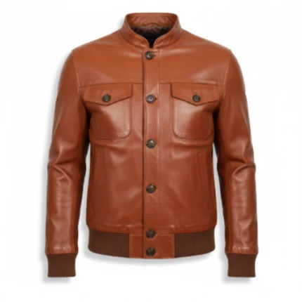 Rodeo Style Cowboy Brown Leather jacket