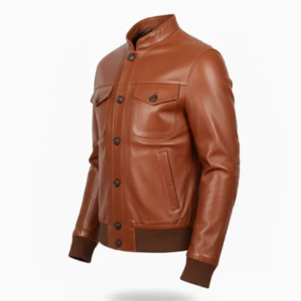 Rodeo Style Cowboy Brown Leather jacket