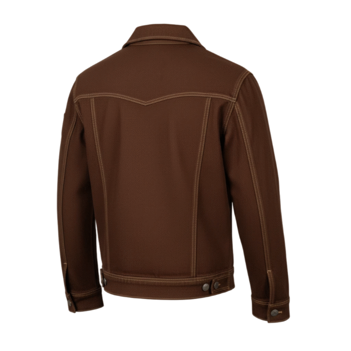 Western Style Cowboy Brown Denim Jacket