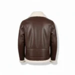 Cowboy Faux Leather Brown Fur Jacket