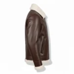 Cowboy Faux Leather Brown Fur Jacket