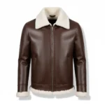 Cowboy Faux Leather Brown Fur Jacket