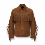 Rodeo style Cowboy Brown Suede Fringe Jacket