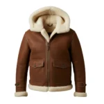 Cowboy Suede Leather Shearling Brown Jacket