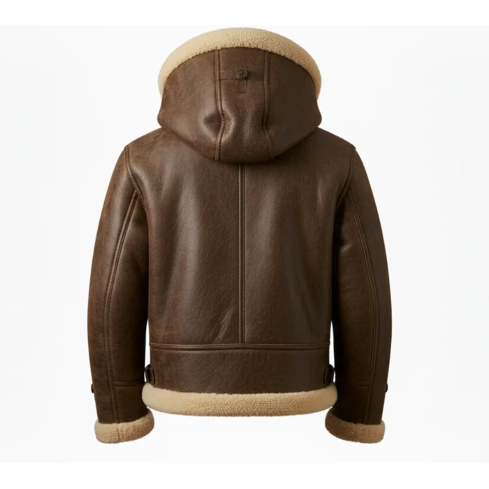 Sheepskin Leather Cowboy Brown Shearling Jacket
