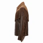 Cowboy Two Tone Fringe Leather Jacket
