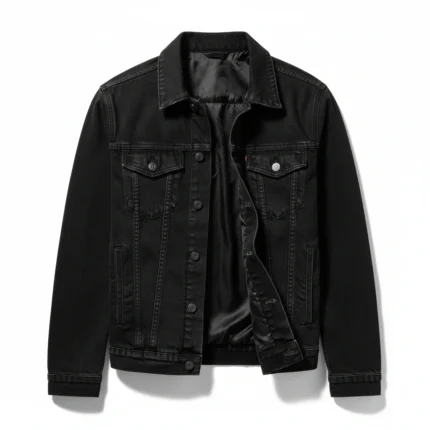Western Cowboy Black Denim Jacket