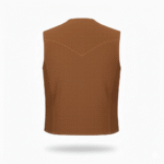 Rodeo Style Brown Suede Leather Vest