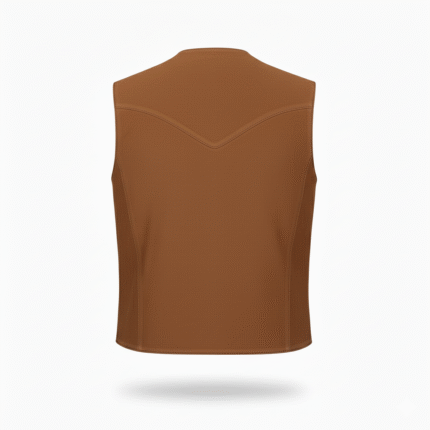 Rodeo Style Brown Suede Leather Vest