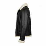 Sheepskin Black Leather Fur Cowboy Jacket